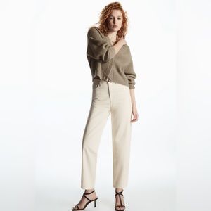 COS off white denim - straight leg ankle jeans